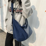 Denim Women Tote Crossbody Shoulder Bag Casual Jeans Woman Handbags Large