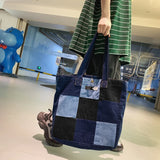 Denim Women's Shoulder Bag Casual Handbags for Girls Large Messenger Bags