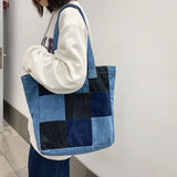 Denim Women's Shoulder Bag Casual Handbags for Girls Large Messenger Bags