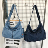Denim Art Shoulder Bag Handbag Retro Lazy Wind Women's Messenger Bag