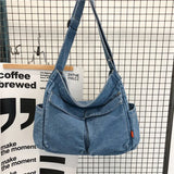 Denim Art Shoulder Bag Handbag Retro Lazy Wind Women's Messenger Bag