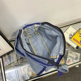 Youth Denim Crossbody Bag Casual Small Square Ladies Shoulder Bag