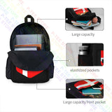 Denmark Flag Belgian Malinoi Dog In Pocket Backpack