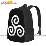 Derek Hale Triple Spiral Triskelion Tattoo Backpack