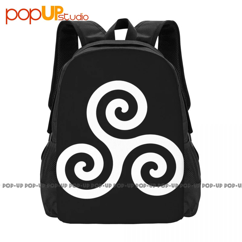Derek Hale Triple Spiral Triskelion Tattoo Backpack