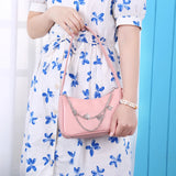 Women's PU Leather Shopper Handbag Butterfly Chain Shoulder Bag