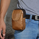 Small Leather Waist Pack Belt Bag Phone Pouch