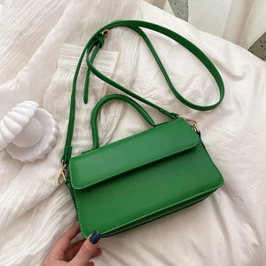 Small Green Crossbody Shoulder Bag for Women