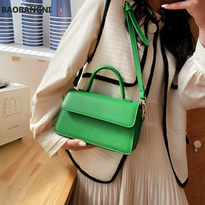 Small Green Crossbody Shoulder Bag for Women