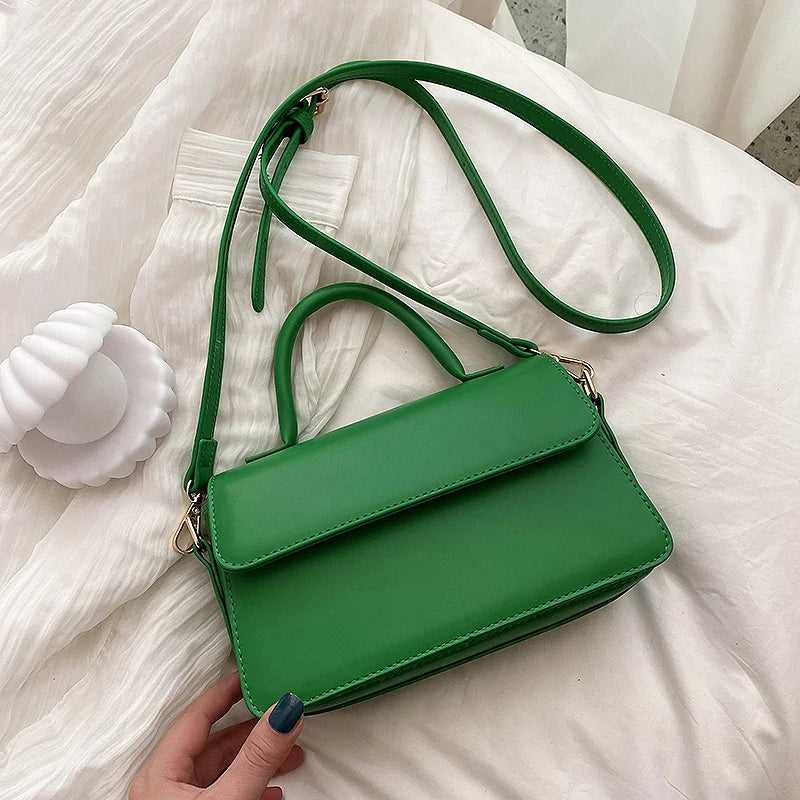 Small Green Crossbody Shoulder Bag for Women