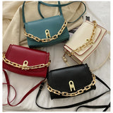 Retro Chain Shoulder Bag Small Square Handbag
