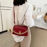 Retro Chain Shoulder Bag Small Square Handbag