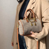 Houndstooth Woolen Messenger Bag Autumn/Winter Handbag