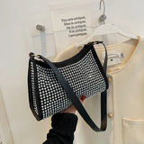Rhinestones Evening Shoulder Bag Clutch Diamonds Dinner Party Purse