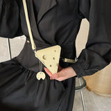 Funny Cheese Bag One Shoulder Bag Wild Outing Messenger Bag