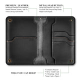 Leather Passport Wallet Travel Organizer Neck Holder