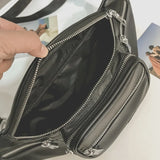 Women Men Waist Bag PU Leather Belt Waterproof Pack Phone Hip Bag