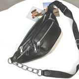 Women Men Waist Bag PU Leather Belt Waterproof Pack Phone Hip Bag