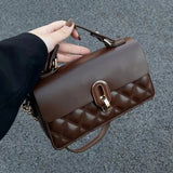 Brown Women Handbag Single-Shoulder Crossbody Bag