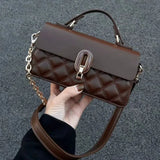 Brown Women Handbag Single-Shoulder Crossbody Bag