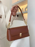 Women's Top Handle Shoulder Bags Pu Leather Solid