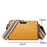 3 Layer Cow Leather Women Shoulder Crossbody Bags