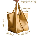 Aged Metal Look PU Leather Shoulder Bag Soft Tote Women Handbags