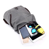 Canvas Backpack Women School Bag Canvas Shoulder Bag Women Travel Pack Mochila