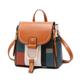 Women Leather Backpacks School Bag for Teenager Girls Travel Bag