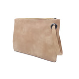 Solid Leather Envelope Clutch Evening Bag