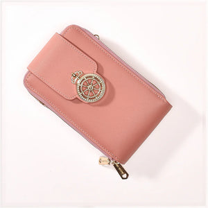 Pu Leather Wallet Purse Women's Phone Shoulder Bags