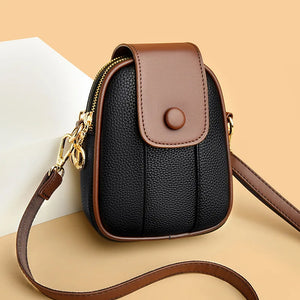 Leather Crossbody Bags for Women Shoulder Bag Messenger Phone Bag Purses