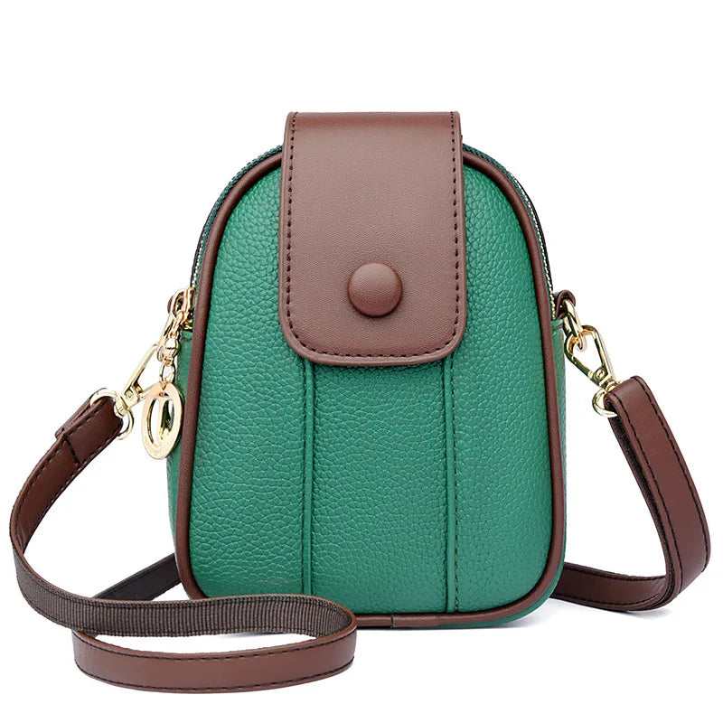 Leather Crossbody Bags for Women Shoulder Bag Messenger Phone Bag Purses