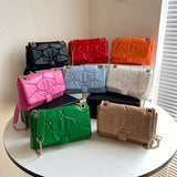 Rivet Thread Handbags for Women Messenger Shoulder Bag
