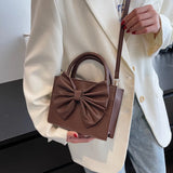 Big Bowknot Shoulder Bag Square Crossbody