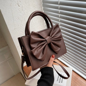 Big Bowknot Shoulder Bag Square Crossbody