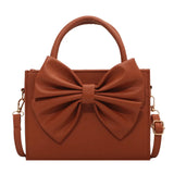 Big Bowknot Shoulder Bag Square Crossbody