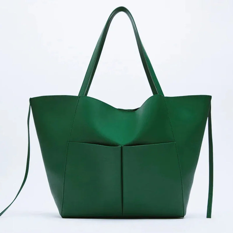 Soft Pu Leather Women Shoulder Bags Large Tote Lady Handbags