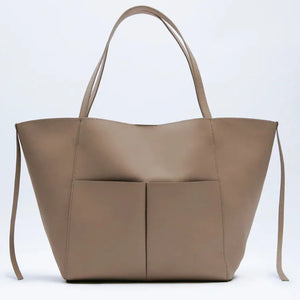 Soft Pu Leather Women Shoulder Bags Large Tote Lady Handbags