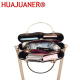 Women's Leather Shoulder Bag Heart Pendant Totes Bag