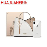 Women's Leather Shoulder Bag Heart Pendant Totes Bag