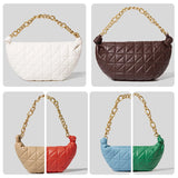 Thick Chains Women Shoulder Bags Diamond Lattice Handbags Lady Small Tote Bag