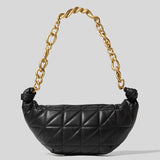 Thick Chains Women Shoulder Bags Diamond Lattice Handbags Lady Small Tote Bag