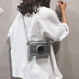 Camera Shape Box Bags for Women Chains Shoulder Messenger Bags