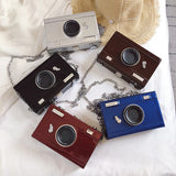 Camera Shape Box Bags for Women Chains Shoulder Messenger Bags