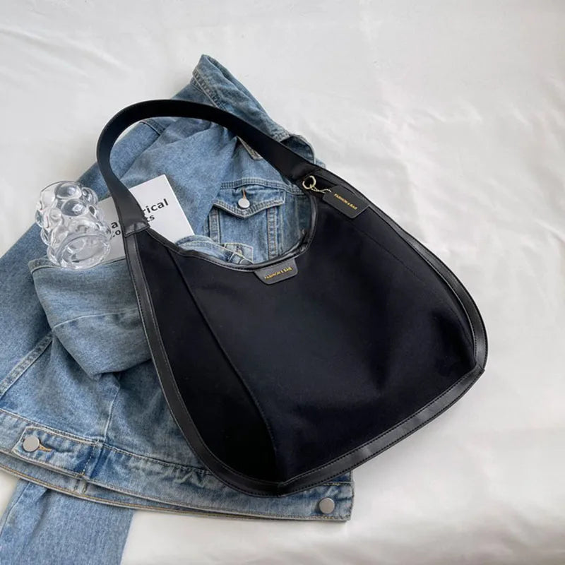 Canvas Handbag Shoulder Bag Large Capacity Ladies Shopping Bags