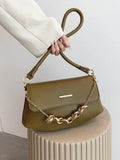 Underarm Female Shoulder Bags Handbags for Women Solid Pu Leather Crossbody Bag