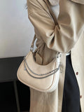 Chain Underarm Women's Shoulder Bag Pu Leather Handbags for Women
