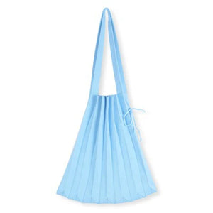 Wool Knitted Fold Shoulder Handbag with Large Capacity