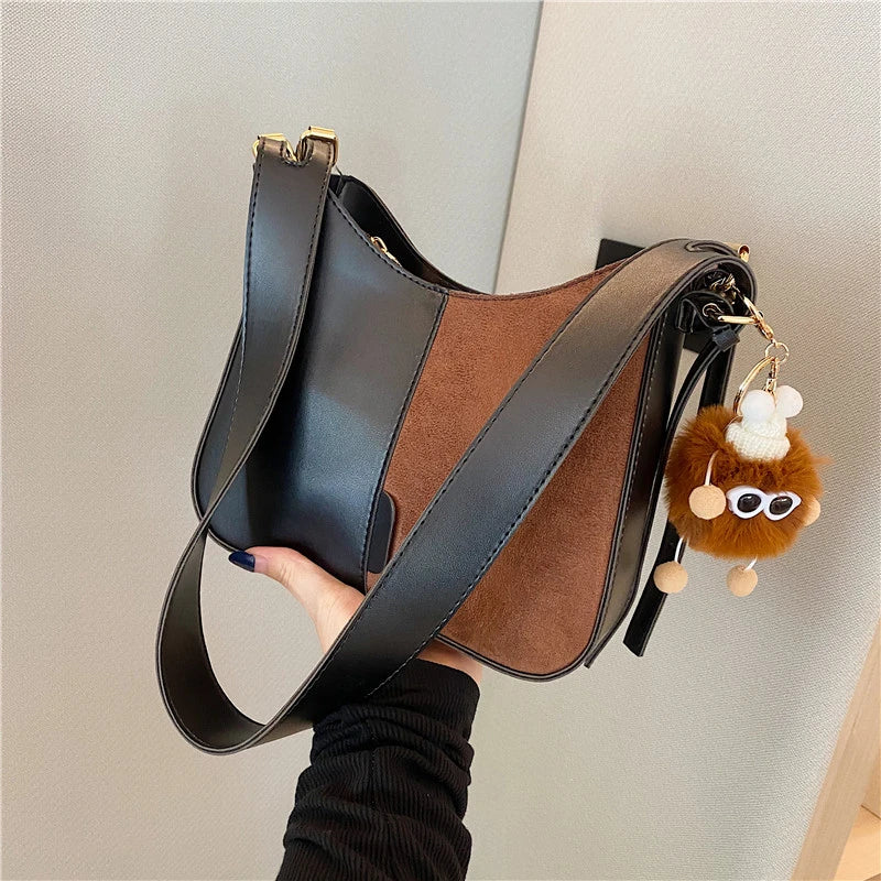 Leather Women Shoulder Messenger Evening Bag Lady Handbag Totes Solid Shopper